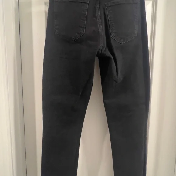 Agolde Women's High Rise Jeans in Deep Charcoal - Picture 2 of 3